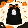 thumbnail image 4 of JFOPQVSM Girls Comfortable and Breathable Halloween Dress Cute Cartoon Embroidery Sleeveless Dress, 4 of 4