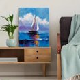 thumbnail image 5 of Sailboat Seascape Canvas Print, Perfect for Living Room, Bedroom, Dining Room, Office, Hotel, Bathroom, 5 of 8