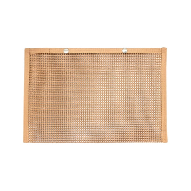 Bolsa de malla para parrilla de barbacoa, almohadilla aislante, tapete para hornear, resistente al calor, PTFE, para barbacoa Cobre