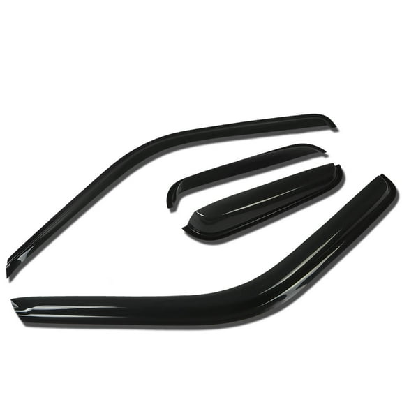 DNA Motoring For 88-94 Chevy GMC C/K Extended Cab Smoked Tint Side Window Visor Vent Rain Wind Deflector Guard