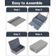 thumbnail image 5 of Caja de almacenamiento para casetes (2 unidades), resistente al polvo y con tapa, apilable, con capacidad para 96 casetes, 43,7 x 5,9 x 6,5 cm, color gris, 5 of 7