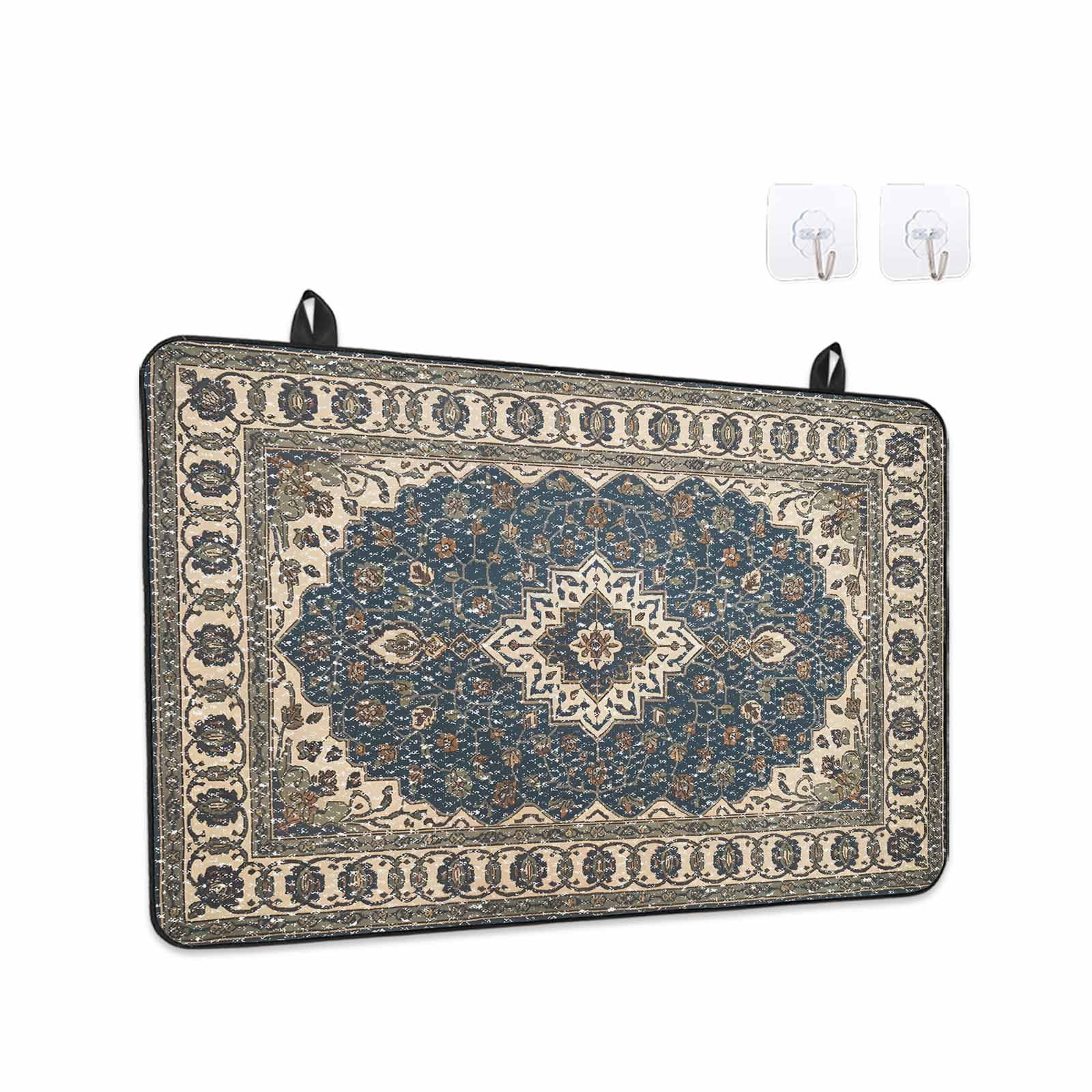 Southwest Aztec Stove Top Cover for Electric Stove, Heat-proof & Non Slip Glass Top Stove Cover Protector, Boho Vintage Farmhouse Abstract Art Kitchen Flat Cooktop Rubber Mat 24x21 Inches