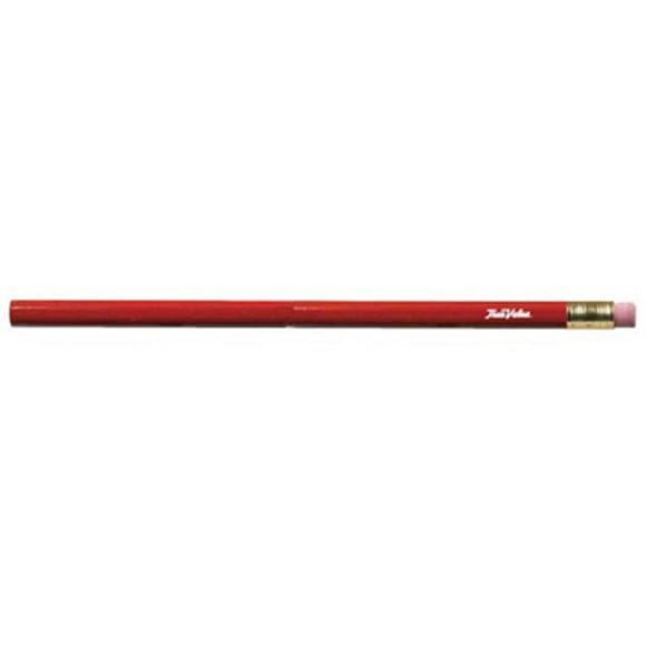 One Source Industries 255145 True Value Hexagon Pencil, Red - Pack of 100