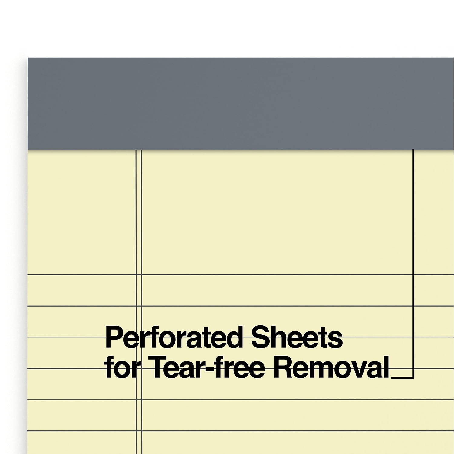 Staples TRU RED Notepads 5" x 8" Narrow Ruled Canary 50 Sheets/Pad 12 Pads/Pack (TR57359)