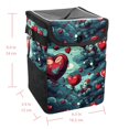 thumbnail image 5 of Hearts Battle Mini Car Trash Can with Foldable Lid, Leak-proof Design and Hanging Storage Bag for Auto - Car Trash Can, 5 of 6