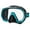 Black/Ocean Green, variant on Tusa Freedom Elite Scuba Mask, M-1003 -Fish Tail Blue