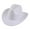 White, variant on Cowboy Hats for Men Western Hot Pink Wide Brim Classic Cowgirl Hats Rhinestone Wide Brim Cow Girl Hat Men's Women's Fashion Hats, One Size