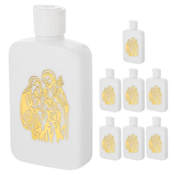 KAKOWELY 8 botellas de agua bendita de plástico vacías, delicadas, para bautizo.