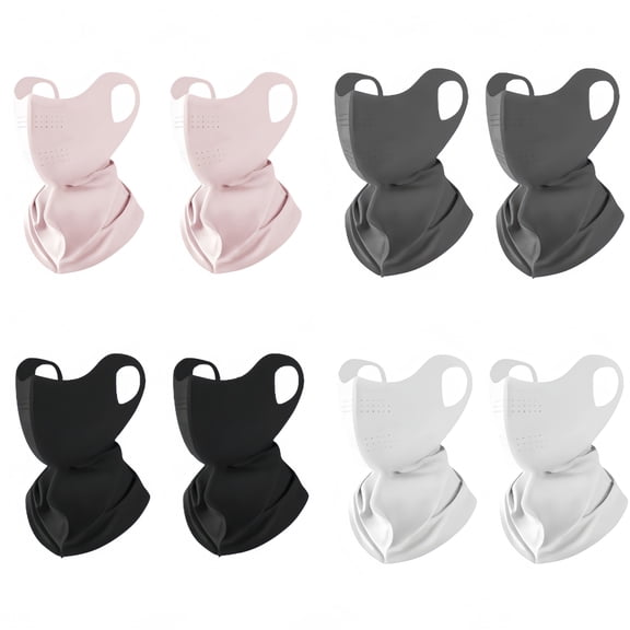 8PCS Stylish UV Protection Face Mask for Sun Safety - High-Quality Summer Gear