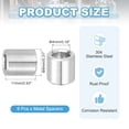 thumbnail image 2 of Uxcell 6 Pcs Stainless Steel Spacers, 4mm ID x 8mm OD x 11mm Height 304 Stainless Steel Bushing Screw Standoff Unthreaded Round Spacer for 3/16"M4 Screws Bolts Nuts, 2 of 5