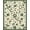 Ivory, Pattern 1, variant on Flatwoven High Traffic Area Rug, Ornate Weave Verdant Garden Flourish, Non Slip, Stain Resistant, Washable Area Rugs for Living Room, Bedroom(Ivory, 4X6)