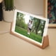 thumbnail image 3 of Base de luz LED de madera de 8 pulgadas Uxcell, soporte de luz de exhibición de madera de haya, lámpara de mesa iluminada, luz nocturna, luz de 3 colores, 3 of 5