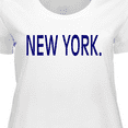 thumbnail image 4 of Inktastic New York in Blue Text Women's Plus Size T-Shirt, 4 of 5