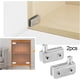 thumbnail image 5 of Bisagra pivotante de vidrio, eje de rotación, puerta de gabinete de vino de vidrio, bisagras giratorias, Clip de abrazadera, bisagra de eje, muebles, 2 uds., 5 of 5