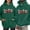 Dark Green, variant on Valentine's Day Fashion Print Loose Hoodie (Men And Women) Hooded Women Pullover Ladies Sweatshirt Casual Womens Sweat Shirts plus Size French Tunic Sweatshirts Baggy Womens Lightweight Sweatshirt