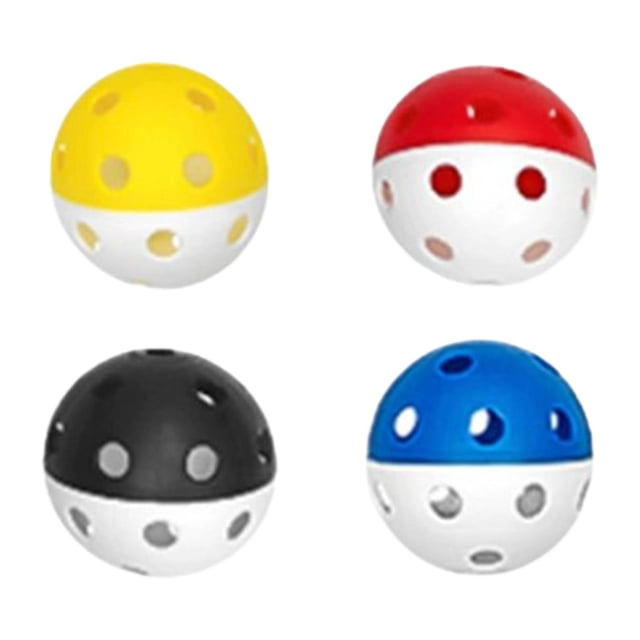4 pelotas de Floorball Zulema huecas 26 agujeros para Unihockey