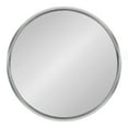 thumbnail image 3 of Kate and Laurel Travis Round Wood Wall Mirror, 31.5" Diameter, Silver, Chic Glam Wall Décor Accent, 3 of 7