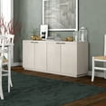 thumbnail image 3 of Evelyn&Zoe Modern/Contemporary 68" Wide Alder White Buffet Table, 3 of 10
