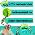 thumbnail image 2 of Dog Chew Toys Ball for Aggressive Chewers, Likaty Indestructible Squeaker Dog Toy Puppy Chew Teething Toys for Large Medium Small Dogs,Blue, 2 of 5