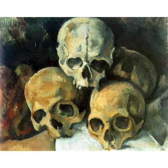 Pyramid of Skulls - CANVAS OR WALL ART PRINT PRINT