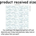 thumbnail image 2 of 4 Sheets Blue Ocean Wave Wall Stickers Minimalist Sea Waves Wall Decals Curved Lines Art Decor Peel and Stick Vinyl Murals for Kids Baby Room Bedroom Nursery Livingroom Home Playroom, 2 of 7