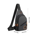 thumbnail image 2 of ! Zeceouar Waterproof Nylon Crossbody Backpack With Headphone Hole,Outdoors Hiking Backpacks Office Business Chest Bag, 2 of 6