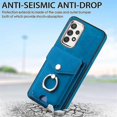 thumbnail image 2 of For Samsung Galaxy A72 Electroplating Skin-feel Leather Ring Card Wallet Phone Case(black), 2 of 5