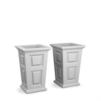 Wyndham Tall Planter - White - 2-Pack