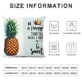 thumbnail image 6 of GOSMITH Inspirational Gifts for Women Teenage Girls, Pineapple Gifts for Women, Be a Pineapple 2-Piece Plush Pillowcase Set - Soft and Durable White, 6 of 6
