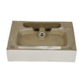 thumbnail image 4 of 24" Bathroom Console Sink with Overflow,Ceramic Console Sink White Basin Black Legs,White Ceramic Bath Faucets Bathroom Vanities, 4 of 8