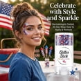 thumbnail image 3 of Patriotic Glitter Stick, Red White and Blue Glitter Stick, 250th Birthday USA Flag Stick, 4th of July Outfits Accessories for Kidults Teen Women Men, 4th of July Decor(A), 3 of 8
