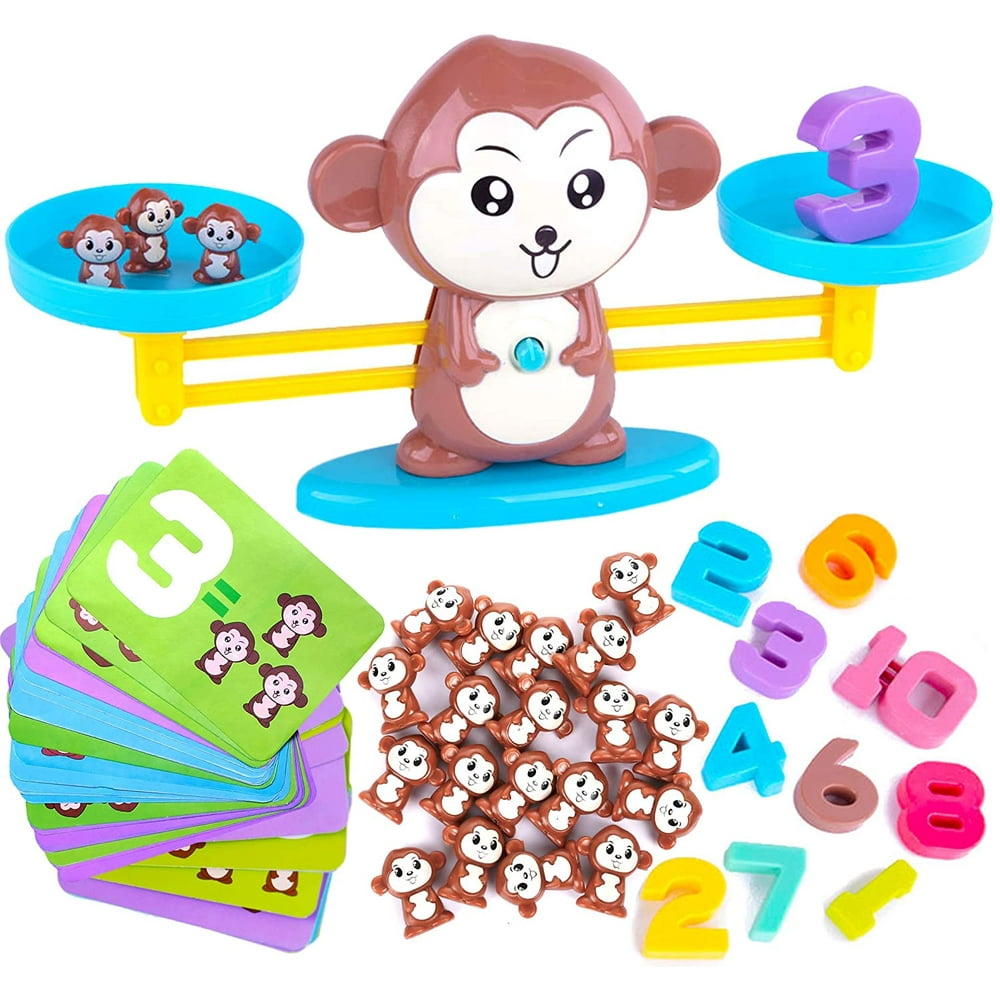 Math Manipulatives Monkey Balance Math Games STEM Toys Family Games