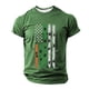 thumbnail image 2 of Tops para hombre, blusas y camisas de manga corta con cuello redondo para hombre, jersey informal con cuello redondo estampado para hombre, pantalones cortos deportivos para fitness, blusa de poliéste, 2 of 4
