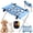 Blue, variant on 2-in-1 Foldable Pet Grooming Bed, Foldable Pet Bathing Stand with Strap, Foldable Pet Bathing Station, Dog Grooming Hammock, Quick Dry Mesh Table, Secure Support Strap, Nail Trimming Slingent