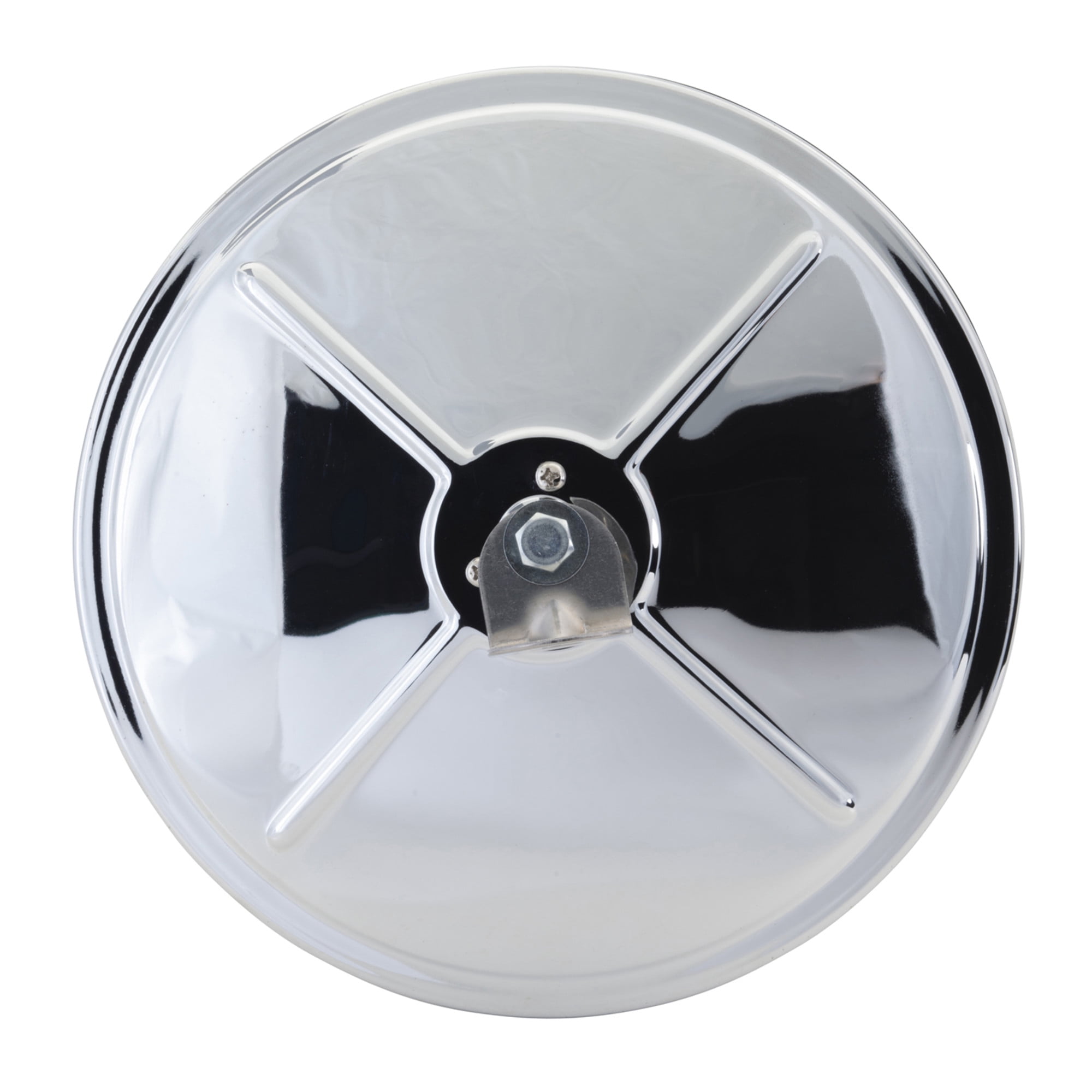 Grote 12983 Side view Convex Mirror 8" Round Chrome with Center-Mount Ball-Stud