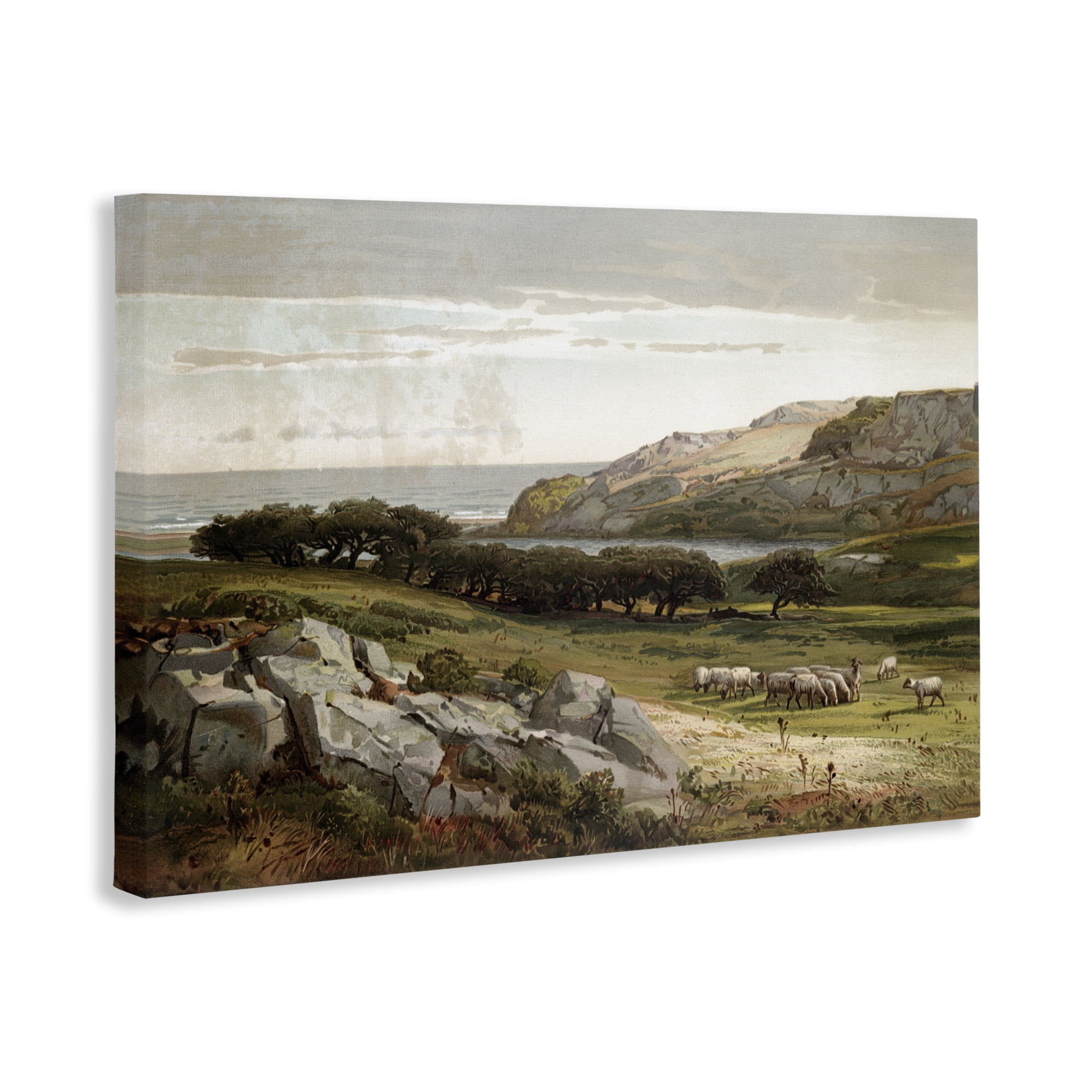 Stupell Industries Sheep in Passionate Landscape Canvas Wall Art, design by Lula Bijoux & co.