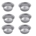 thumbnail image 1 of Wosthever Bandejas desechables de papel de aluminio para alimentos, bandejas redondas para hornear, contenedores de estaño a prueba de aceite, Herramientas y accesorios para hornear, 1 of 6