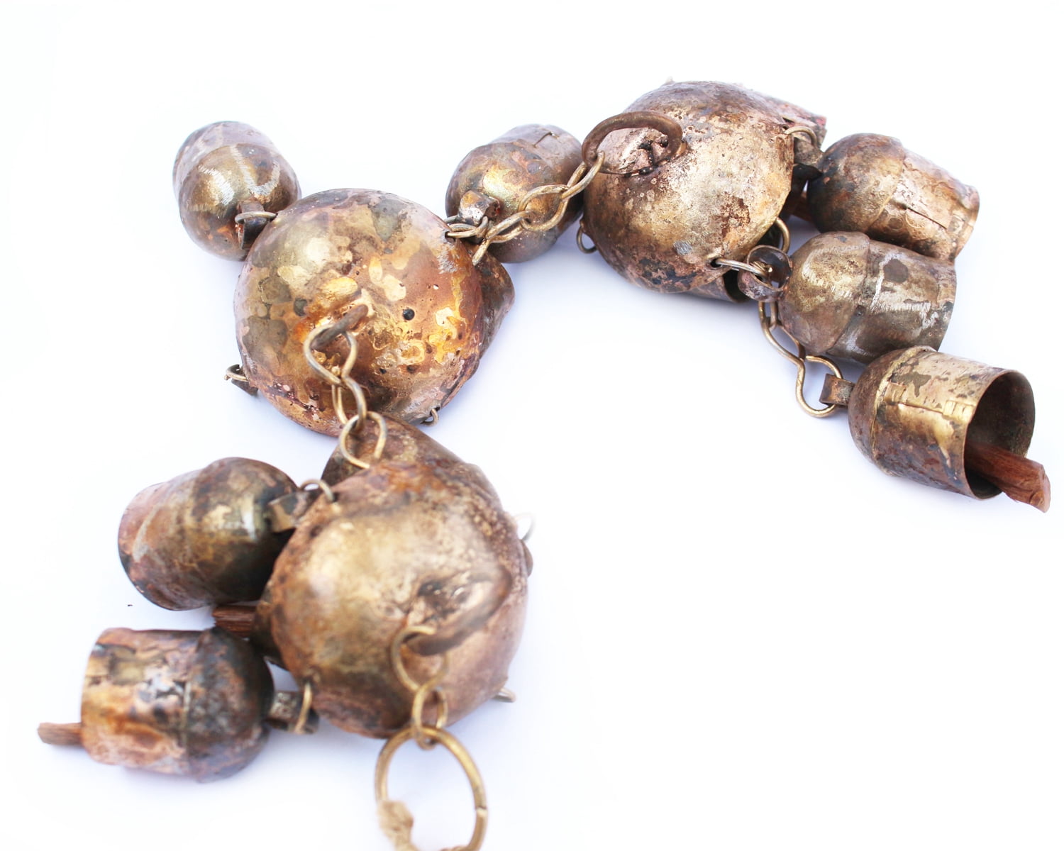 De Kulture Works Bell Metal Chandelier Wind Chime Hanging Bells for Home Garden Balcony Décor
