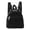 B001- Black, variant on Compact Backpack, Backpack Straps, Adjustable Straps, Corduroy Fabric, 10X6 in Small Pack, Casual Travel, Tan Shade, 1 Pc