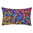 thumbnail image 1 of Saiise Vintage Audio Cassettes Print Rectangle Pillow Covers Two-Sided Design 16"x24", 1 of 6