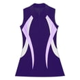 thumbnail image 5 of MSemis Womens Tennis Dresses Padded Built in Bra Workout Zipper Sports Dress Purple M, 5 of 7