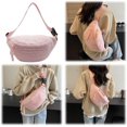 thumbnail image 2 of LHSHID Fleece Sherpa Crossbody Bags for Women Mini Everywhere Belt Bag Trendy Fashionable Cute Waist Pouch Cute Bum Hip Waist Pack Travel Chest Bag (White), 2 of 9