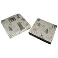 thumbnail image 4 of Northlight 12" Decorative Vintage-Style New York Travel Inspired Collapsible Sqaure Storage Ottoman, 4 of 4