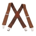 thumbnail image 2 of Tirantes elásticos con espalda en X para hombre, ajustables, 4 trajes con clip, tirantes, cinturón, color Salvador Hombre Pantalones Tirantes, 2 of 7