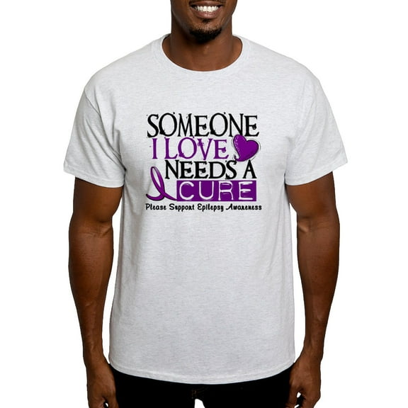 CafePress - Needs A Cure EPILEPSY Light T Shirt - Men's Classic Graphic T-Shirt