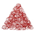 thumbnail image 2 of MasteelfCA 100pcs Paperclip Love Heart Paper Clips Marking Bookmark Pin Stationery Office Accessories(Red), 2 of 8