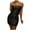 ☪131-Black, variant on Women's Fashion Fitted Sleeveless Bodycon Strap Dress&nbsp;- Sleek Silhouette for Special Nights and Bold Style Statements