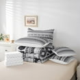 thumbnail image 6 of Manfei Aztec Geometric 7-Piece Twin Bedding Sets,Boho Theme Bedding Comforter Set,Gray White Sheet Sets For Men Women,Ultra Soft Home Decor Reversible, 6 of 8