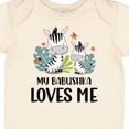 thumbnail image 4 of Inktastic Zebra My Babushka Loves Me Boys or Girls Baby Bodysuit, 4 of 5