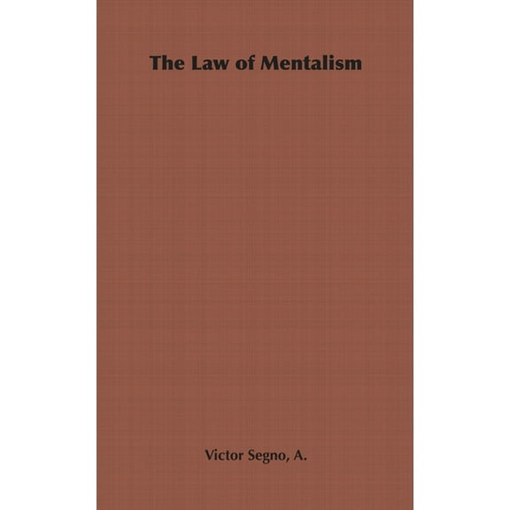 The Law of Mentalism, (Hardcover)